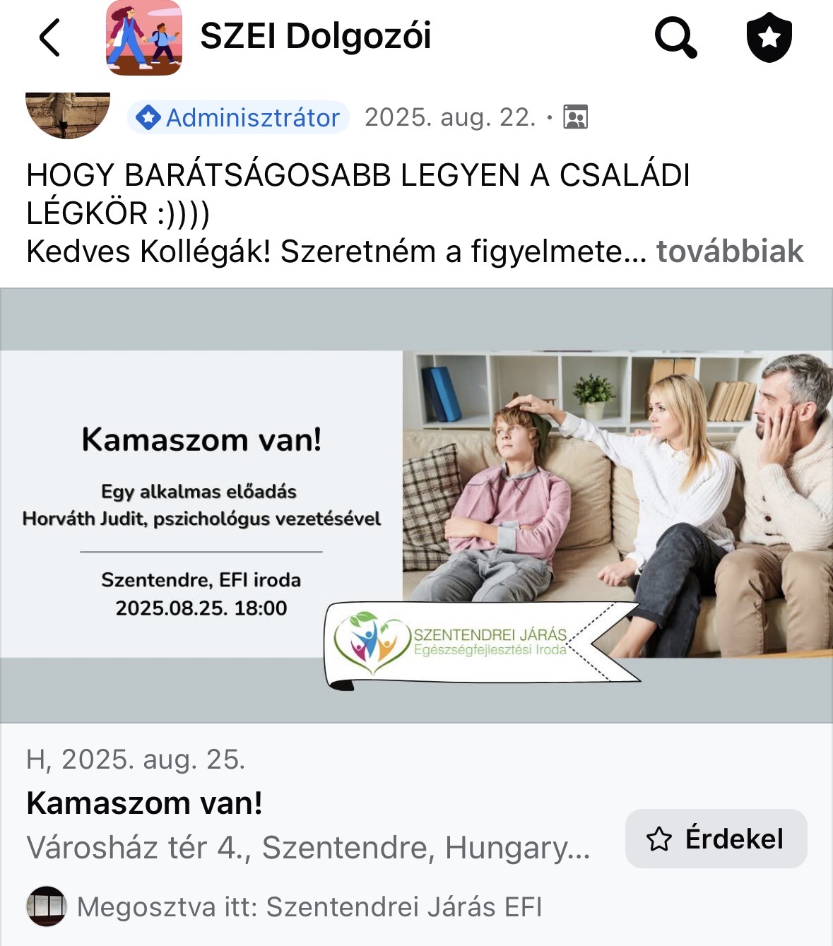 Munkahelyi egészségfejlesztés 15