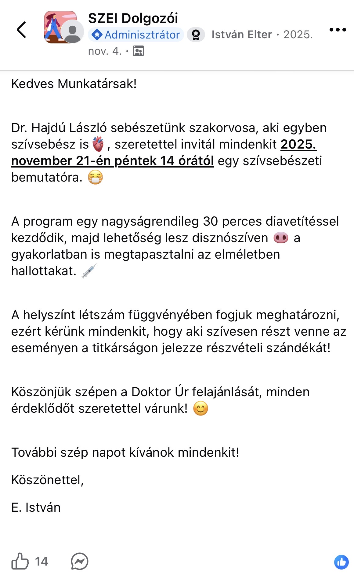 Munkahelyi egészségfejlesztés 29